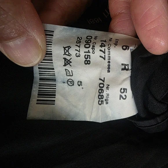 Cerruti 1881 Voyager Men's 40R Dark Gray Stripe Blazer Made in Italy Sport Coat - Picture 14 of 16